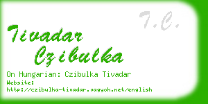 tivadar czibulka business card